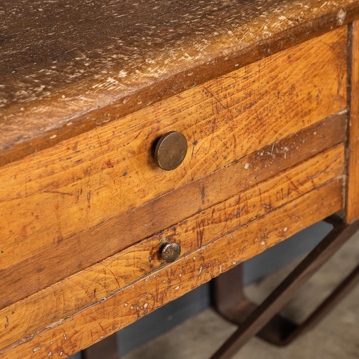 20th Century French Walnut Jewellery Makers Benches, c.1920 For Sale 3