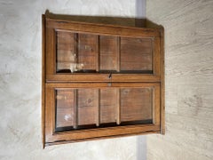 20th Century French Walnut Keys Holder Vitrine, 1920s