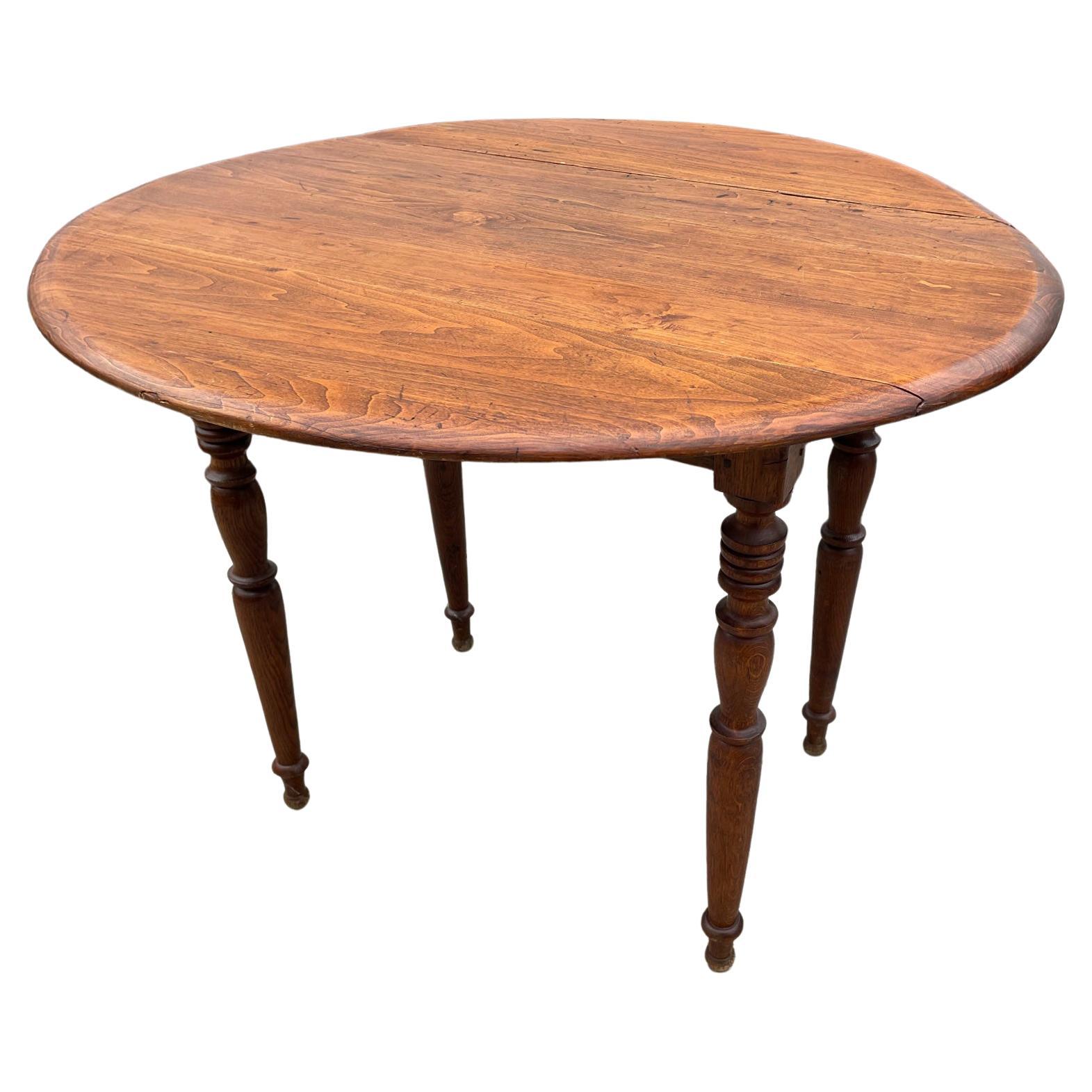 20th Century French Walnut Opening Table