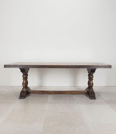 20th Century French Walnut Refectory Table in the 18th Century Style