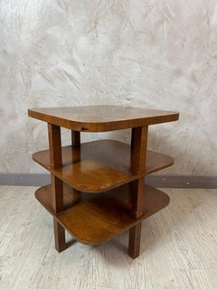 Tavolo Gueridon in noce francese del XX secolo, anni '40