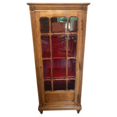 20th Century French Walnut Vitrine, 1920s