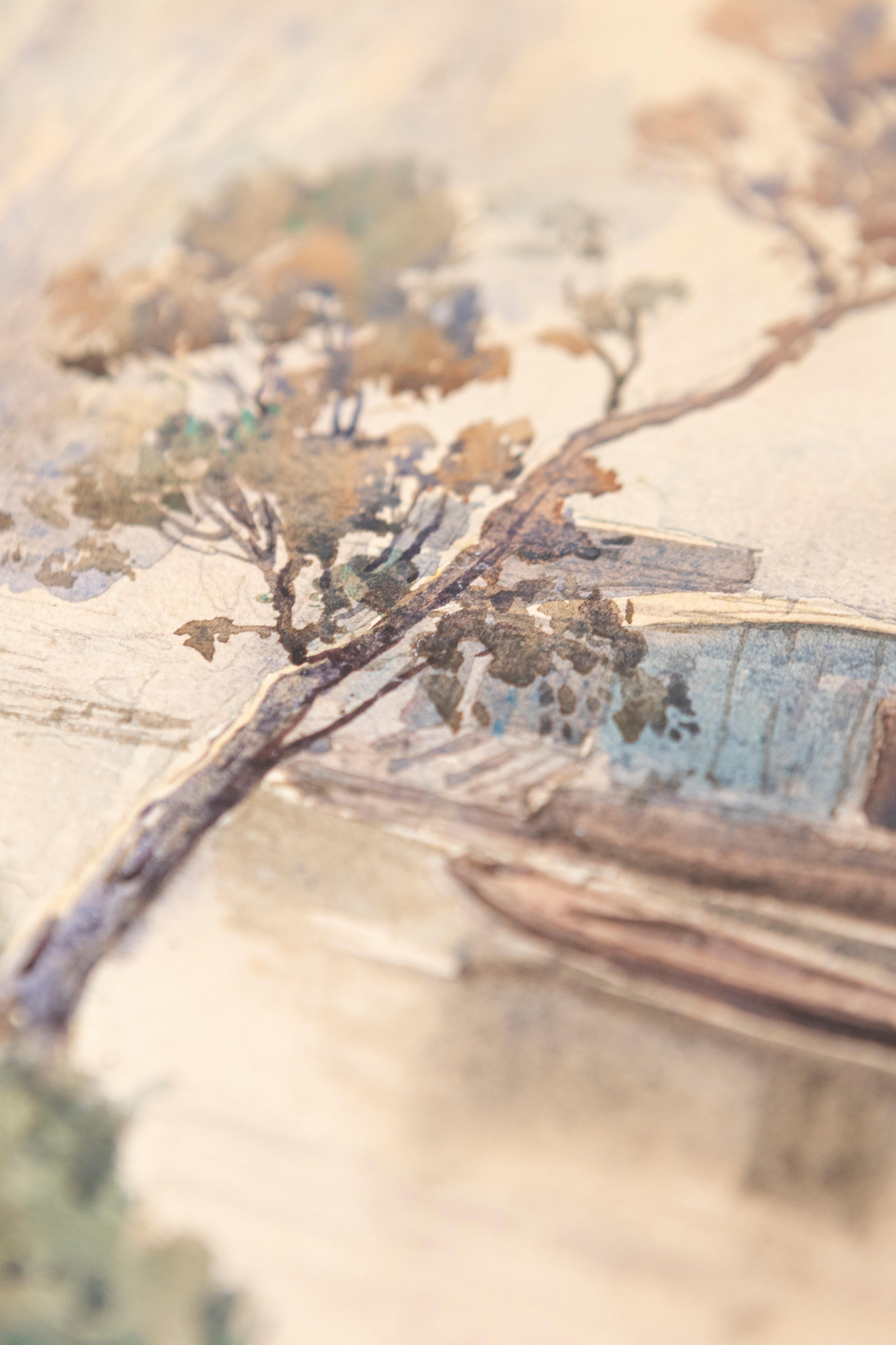20th Century French Water Color In Good Condition For Sale In Atlanta, GA