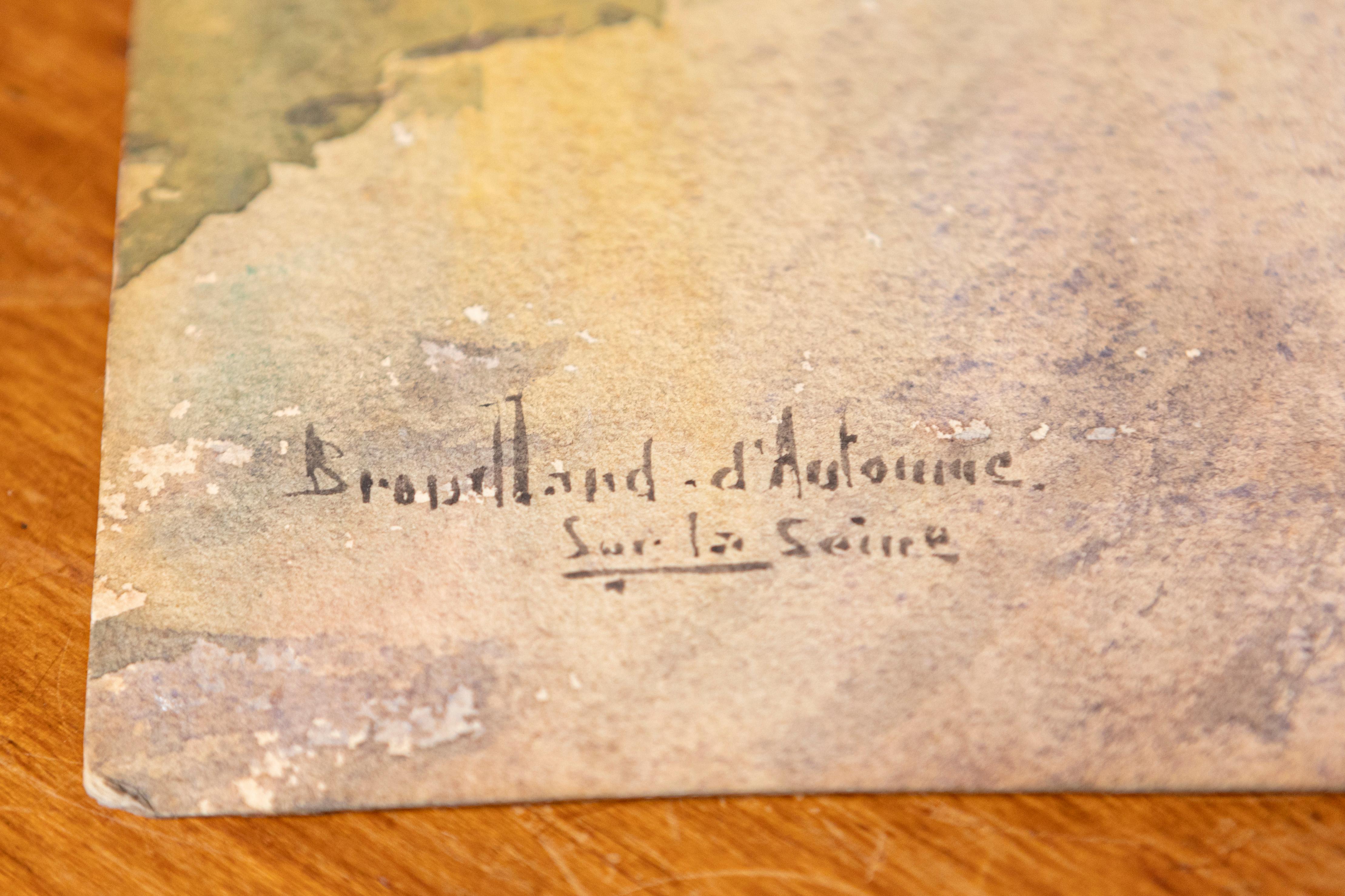 Paint 20th Century French Water Color For Sale