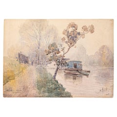 20th Century French Water Color