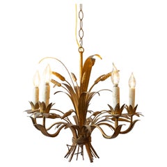 20th-Century French Wheat Sheaf Chandelier, Inspired by Coco Chanel