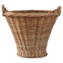 Vintage 20th Century French Wicker Basket