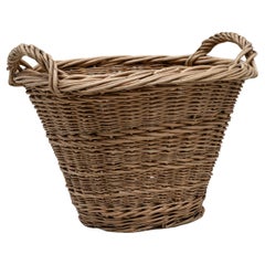 20th Century French Wicker Basket