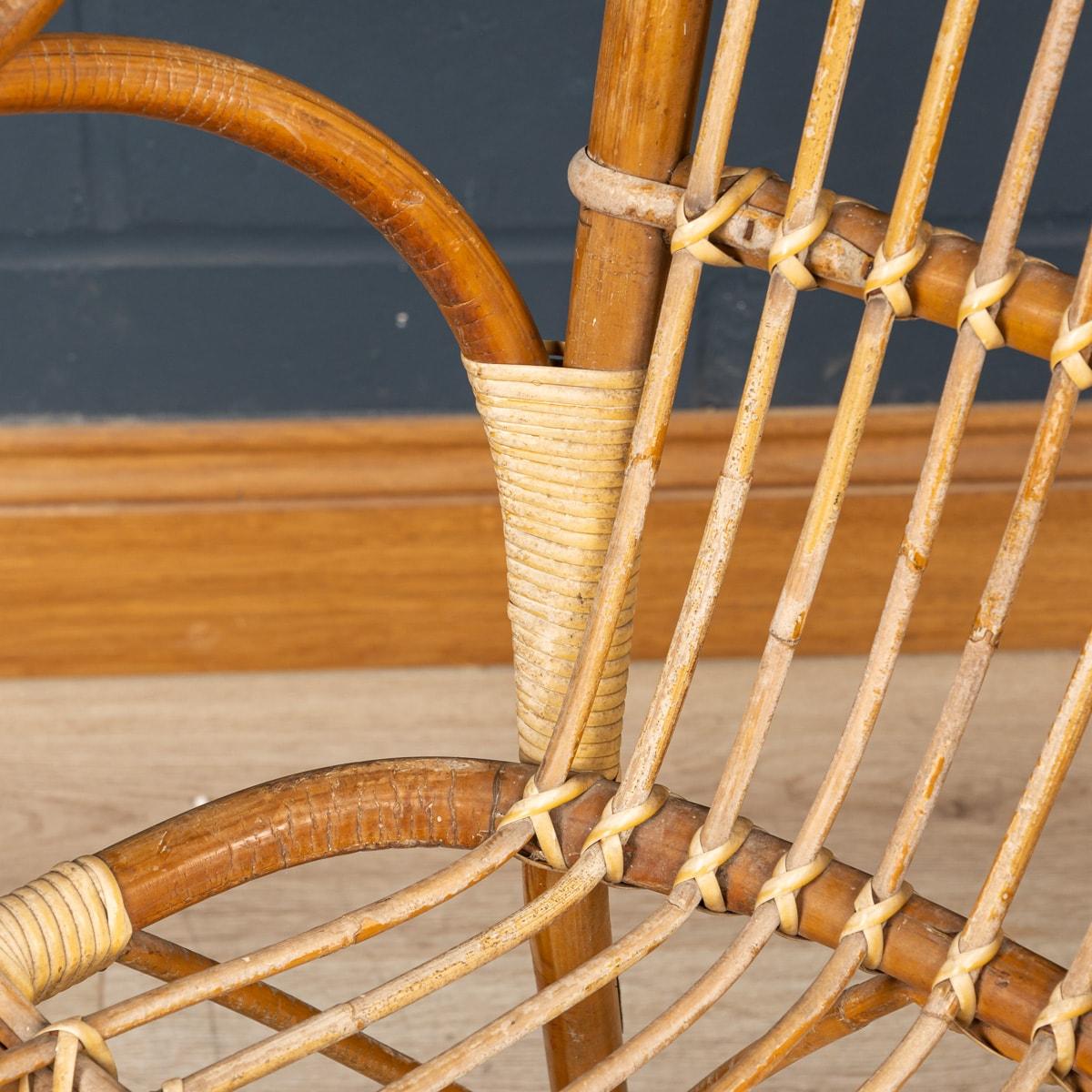20th Century French Wicker Chairs By Drucker 10