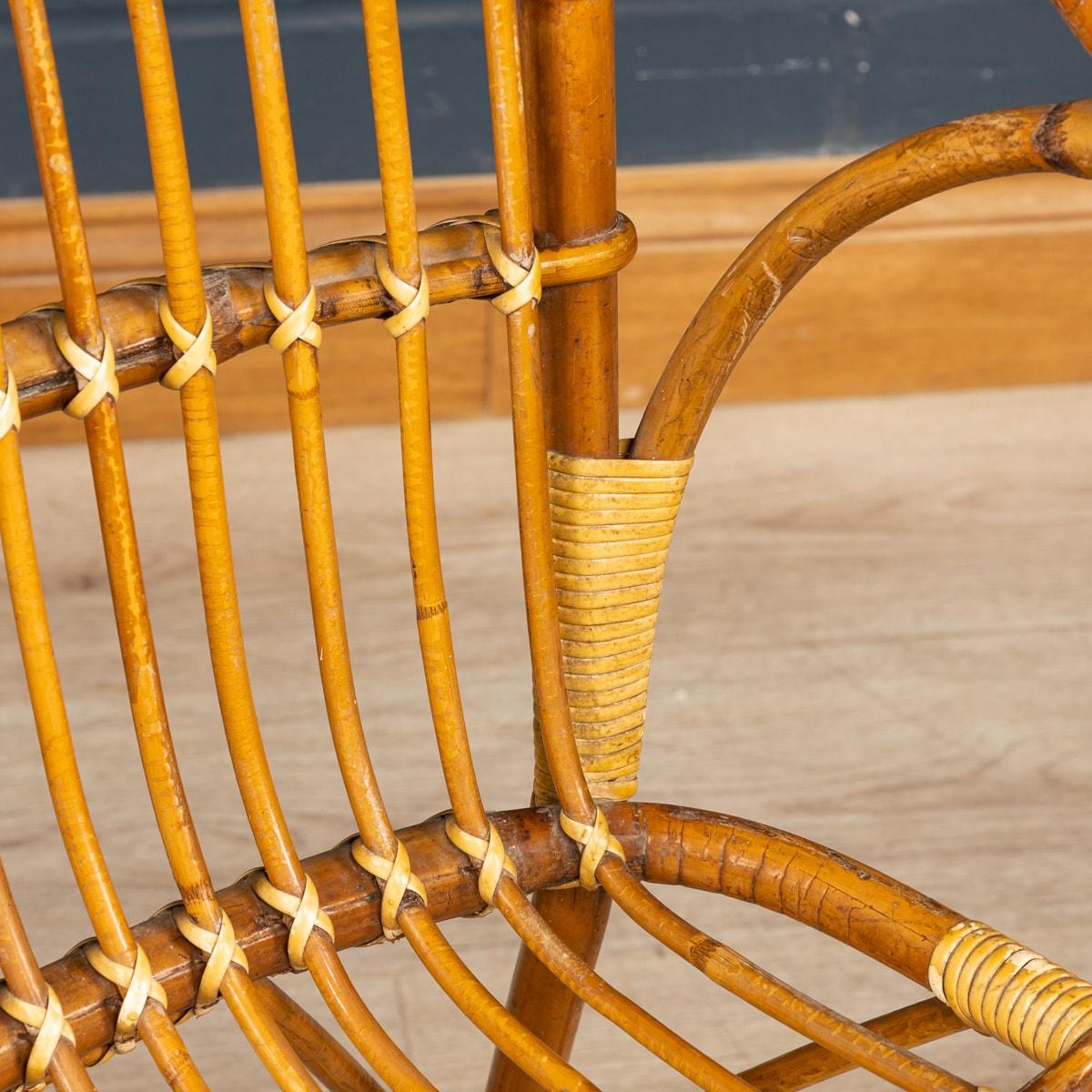 20th Century French Wicker Chairs By Drucker 14