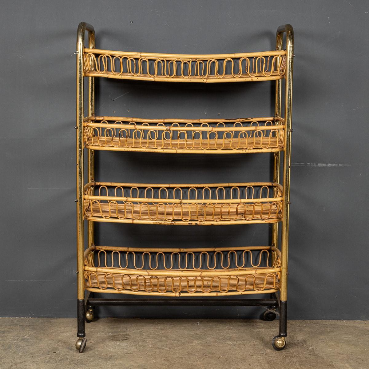 20th Century French Wicker Patisserie Trolley, circa 1930 1