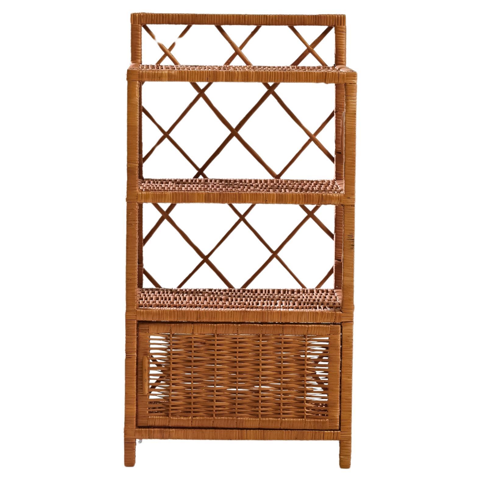 20th Century French Wicker Shelves For Sale at 1stDibs