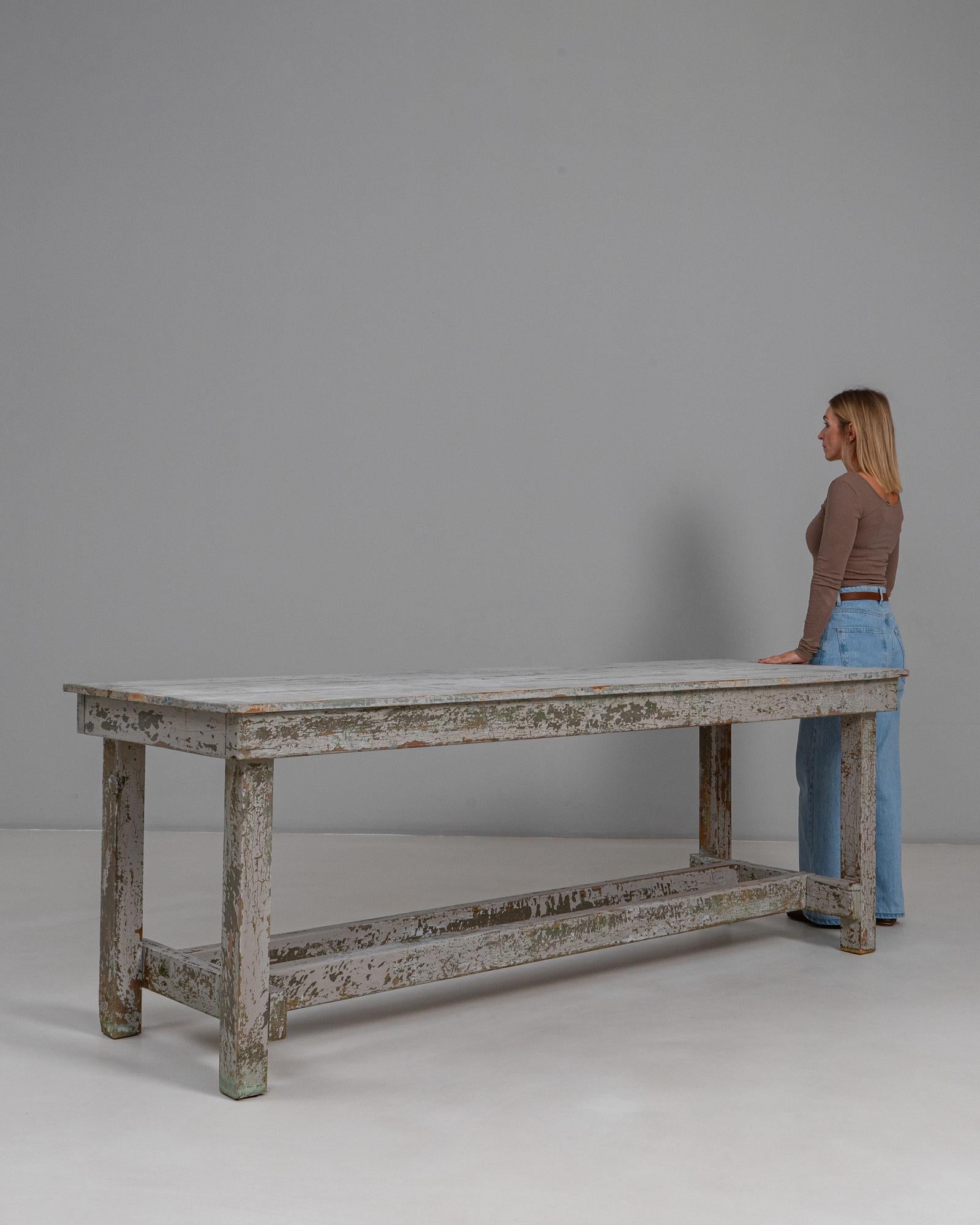 20th Century French Wood Patinated Dining Table im Angebot 2