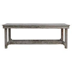 20th Century French Wood Patinated Dining Table