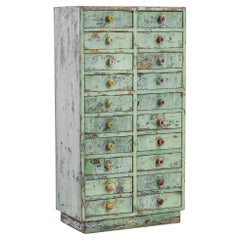 20th Century French Wood Patinated Drawer Cabinet