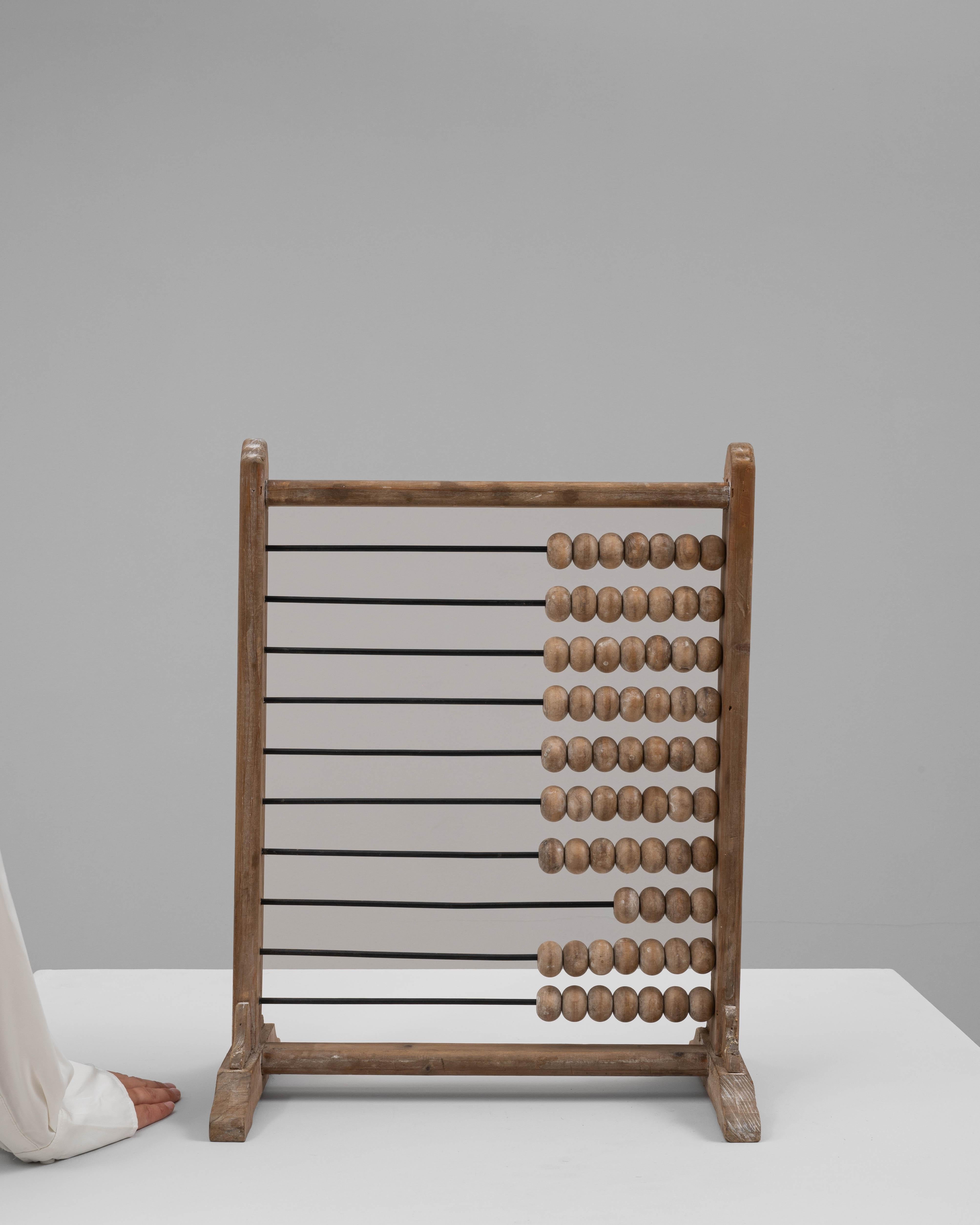 20th Century French Wooden Abacus In Good Condition In High Point, NC