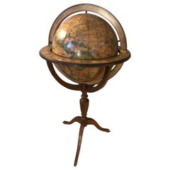 20th Century French Wooden and Metal Globe Bar, 1950s