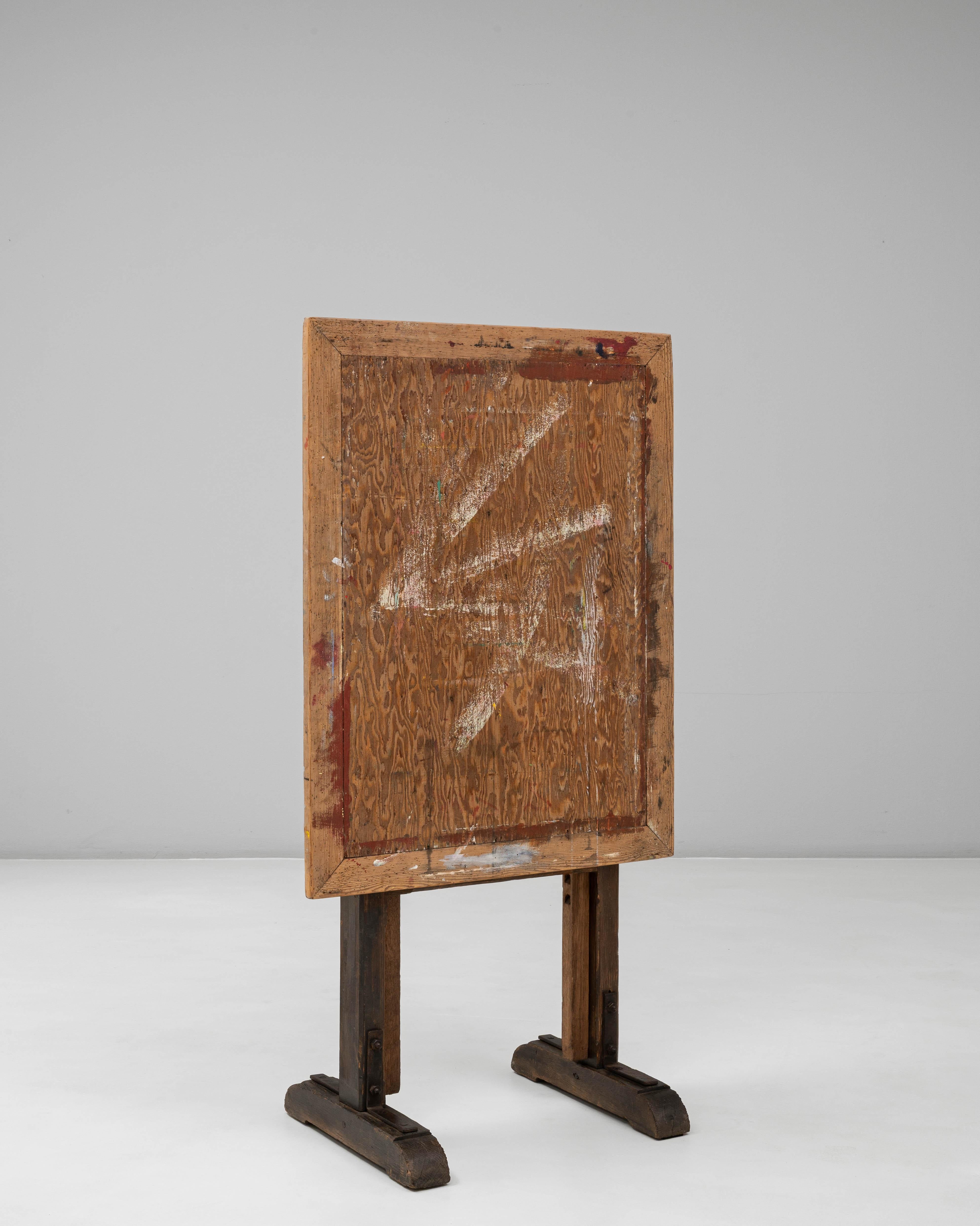 Chevalet d'artiste en bois français du 20e siècle à inclinaison réglable en vente 4