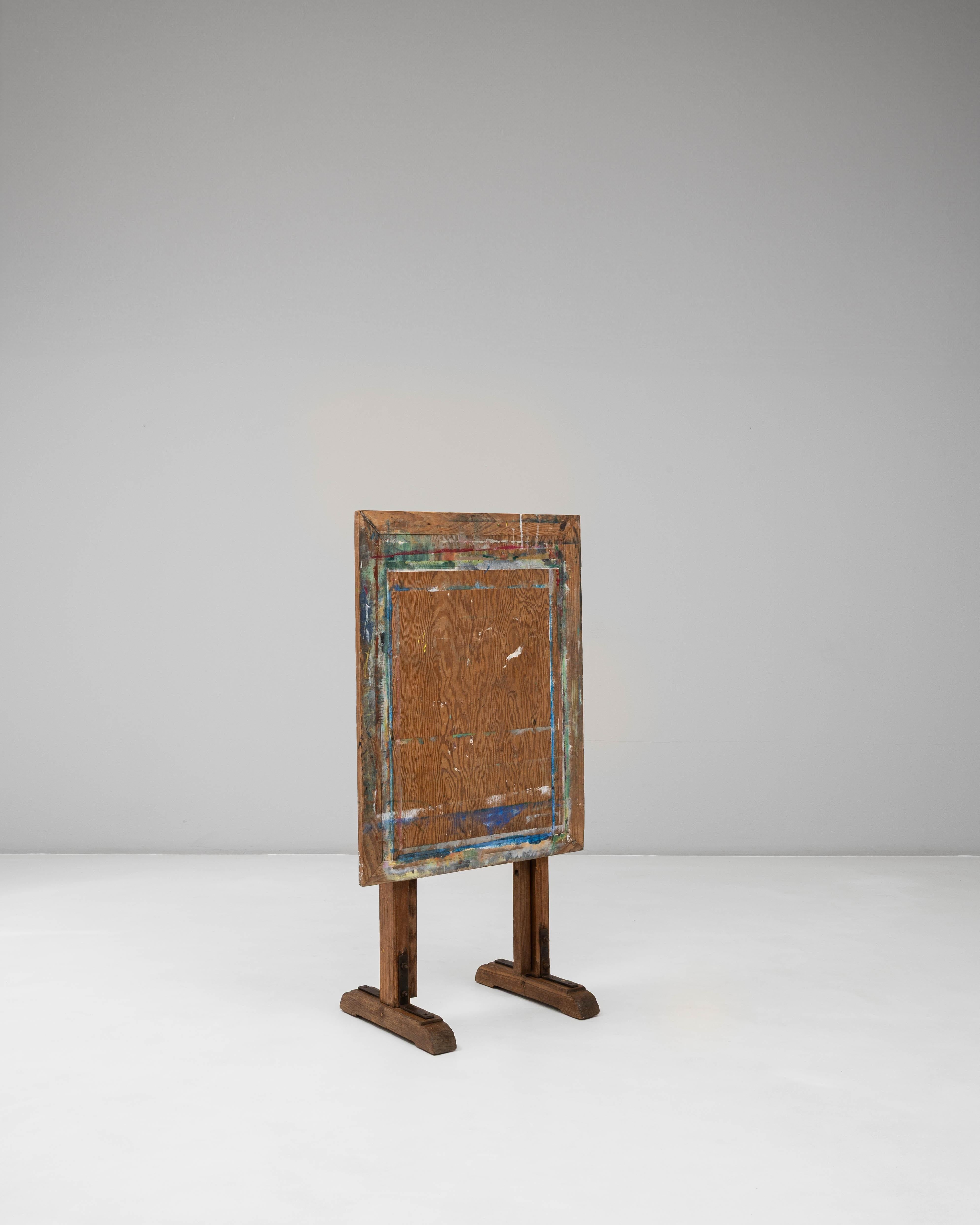 Chevalet d'artiste en bois français du 20e siècle à inclinaison réglable en vente 4