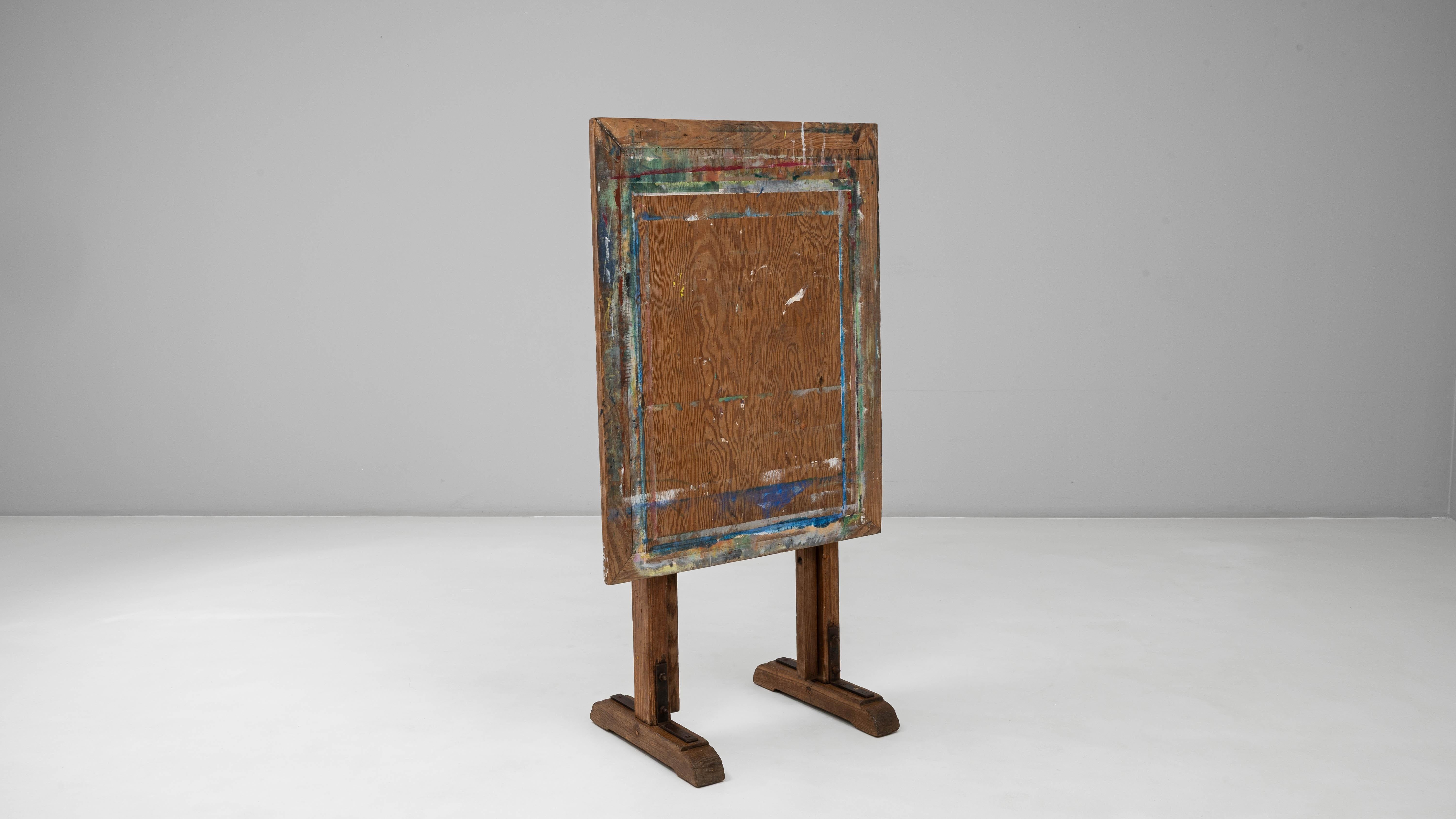 Chevalet d'artiste en bois français du 20e siècle à inclinaison réglable en vente 6