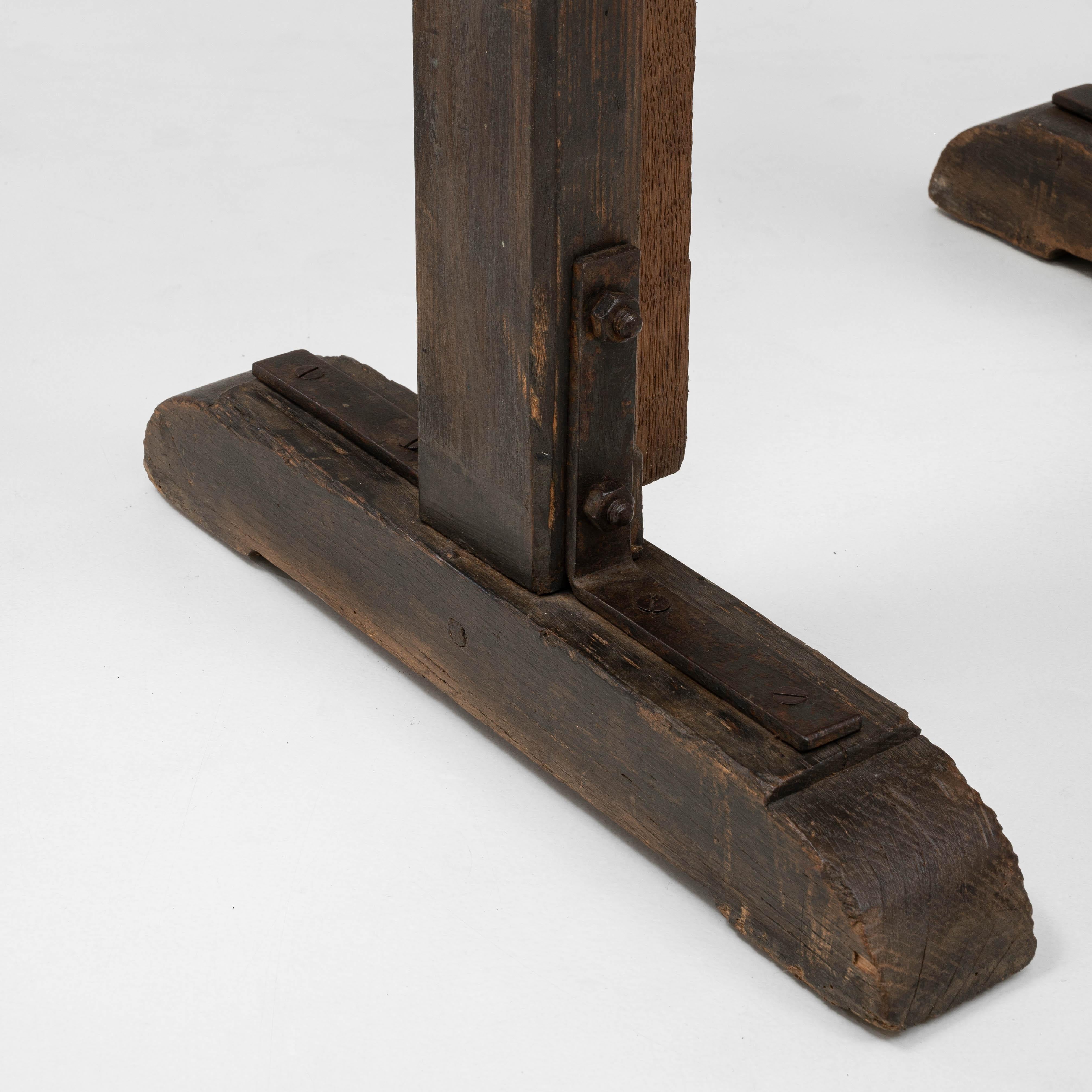 Chevalet d'artiste en bois français du 20e siècle à inclinaison réglable en vente 7