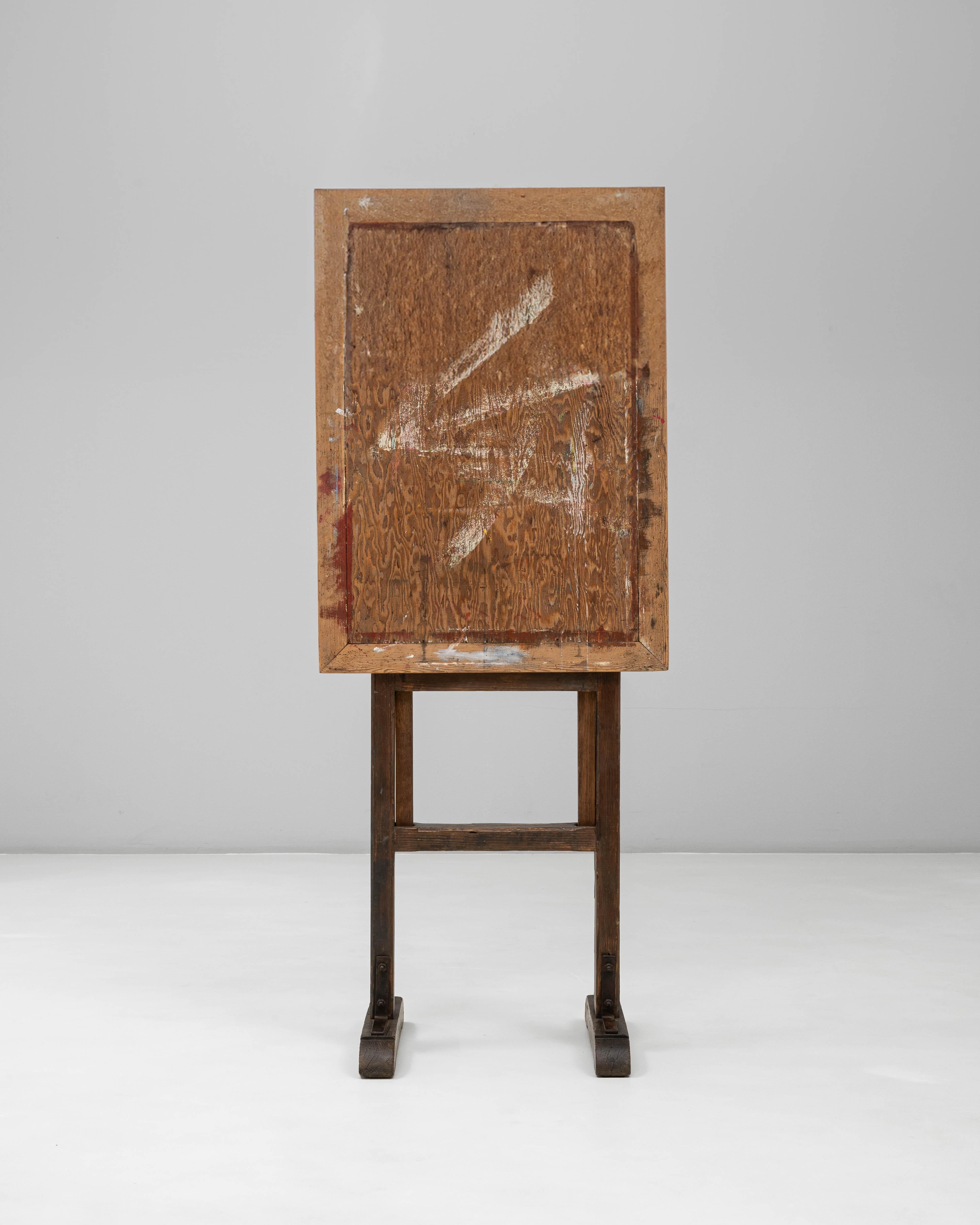 Français Chevalet d'artiste en bois français du 20e siècle à inclinaison réglable en vente