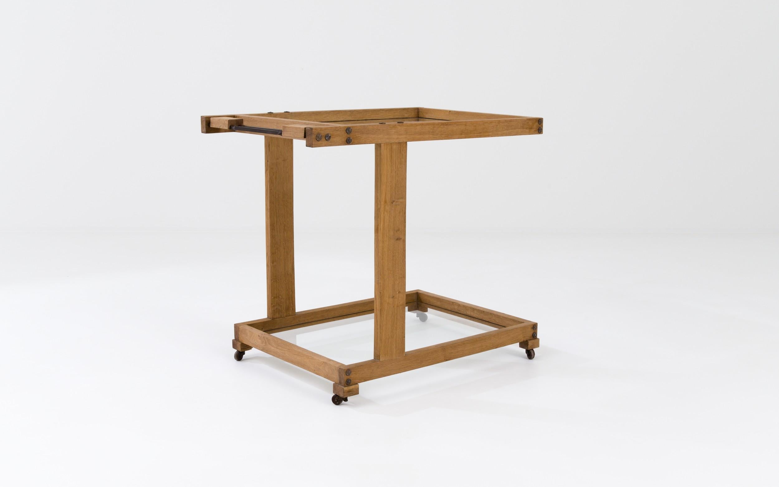 20th Century French Wooden Bar Cart 2
