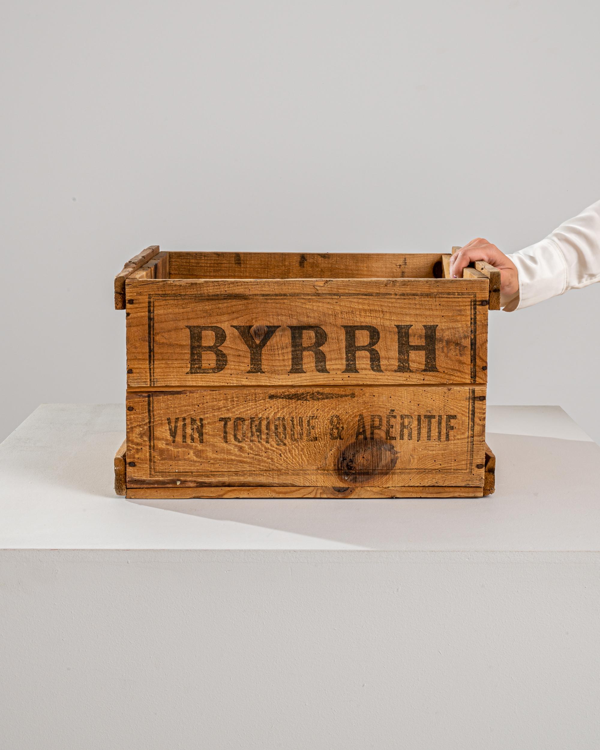 Rustic 20th Century French Wooden Byrrh Box