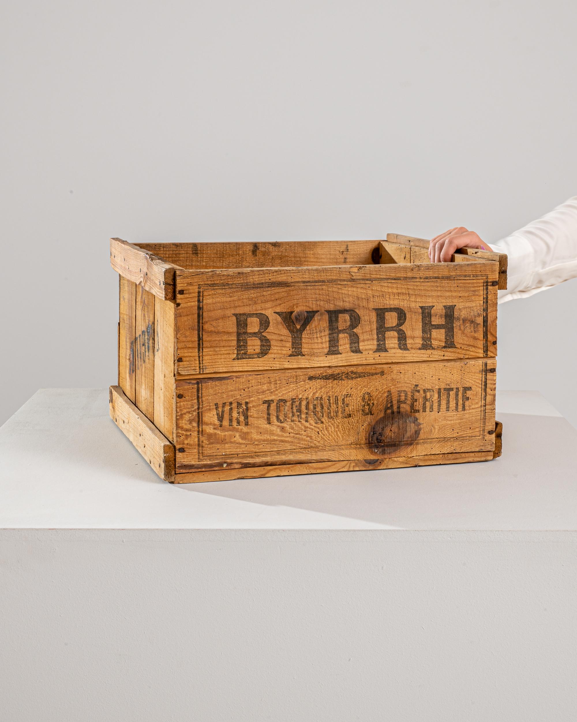 20th Century French Wooden Byrrh Box In Good Condition In High Point, NC