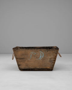 20th Century French Wooden Champagne Grape Harvesting Basket