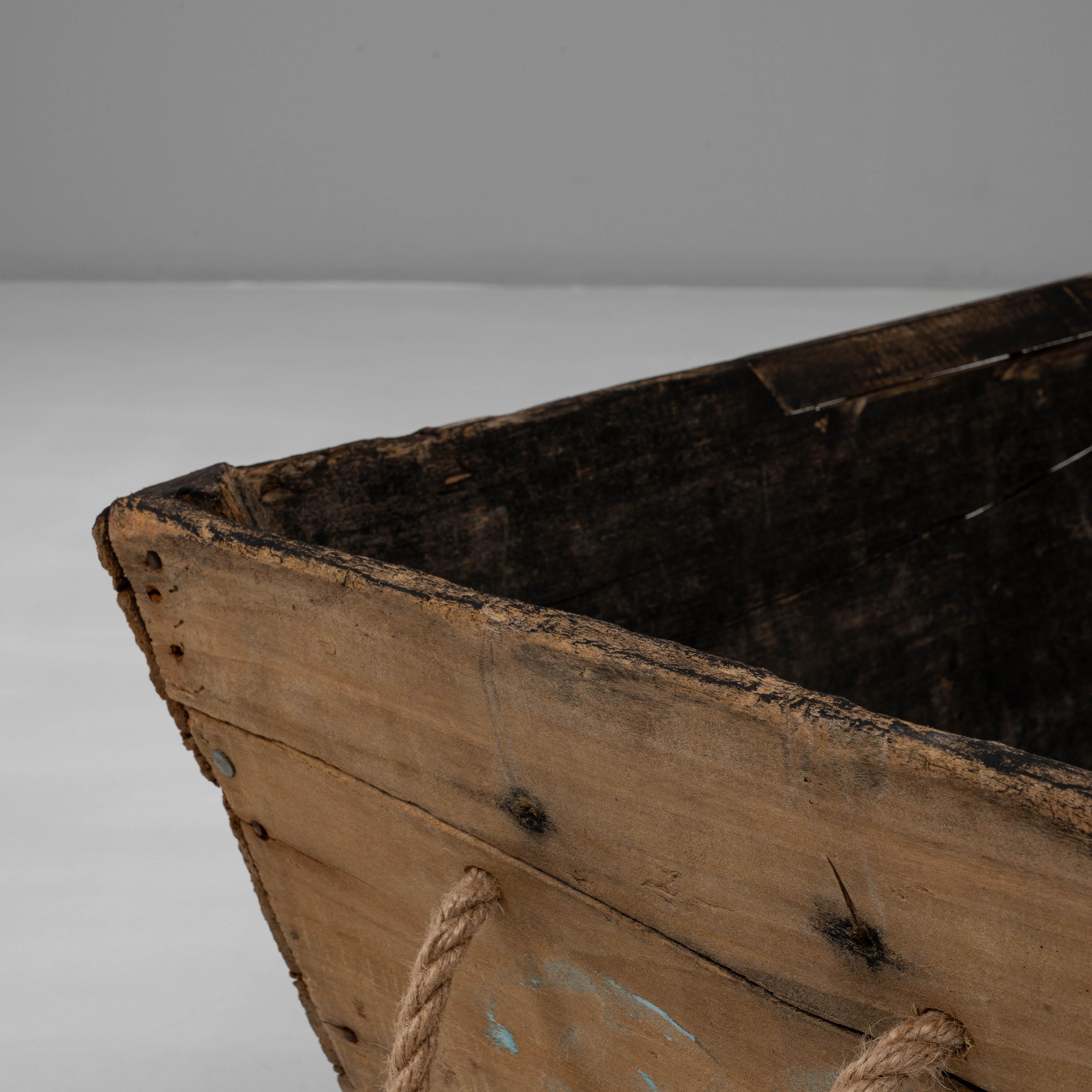 Cesta de madera francesa del siglo XX para vendimiar champán en venta 3