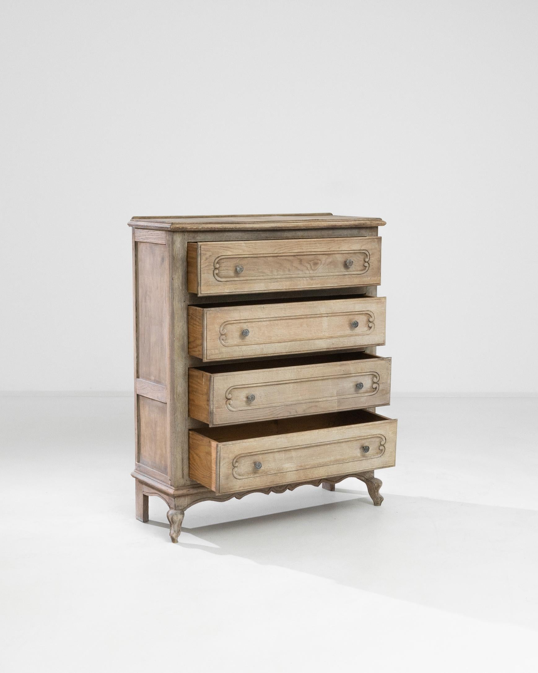 French Provincial 20th Century French Wooden Chest of Drawers 