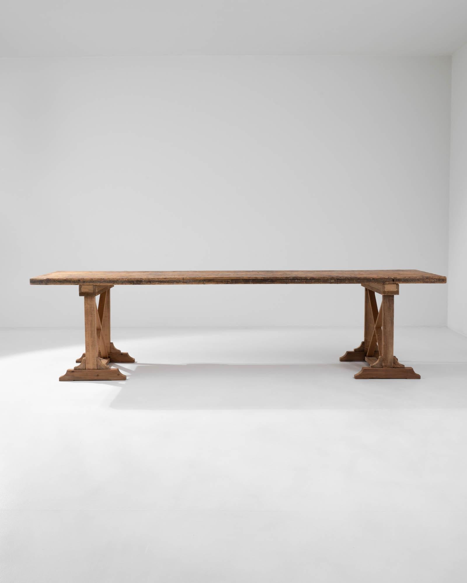 Country 20th Century French Wooden Dining Table