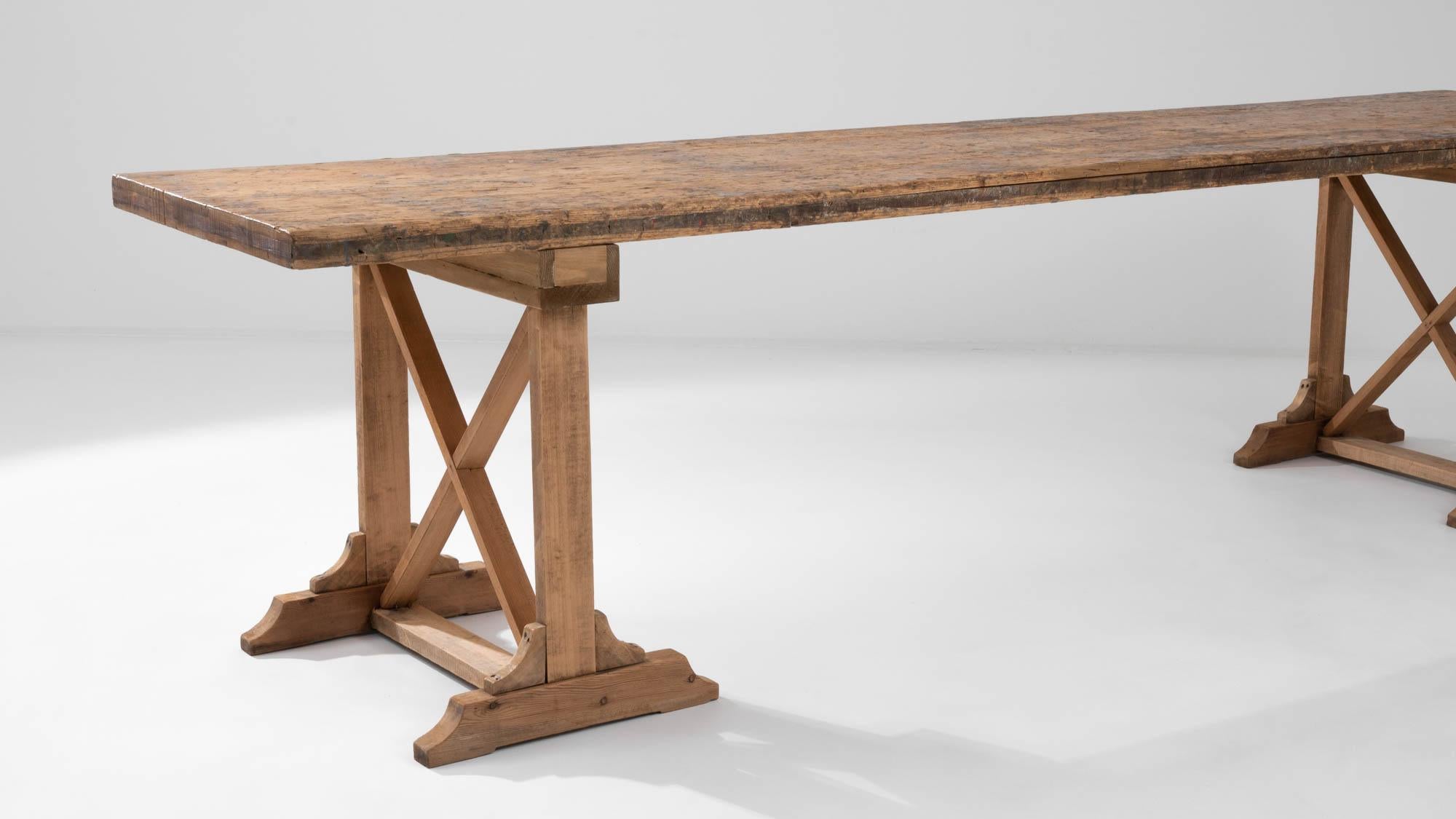 20th Century French Wooden Dining Table 3