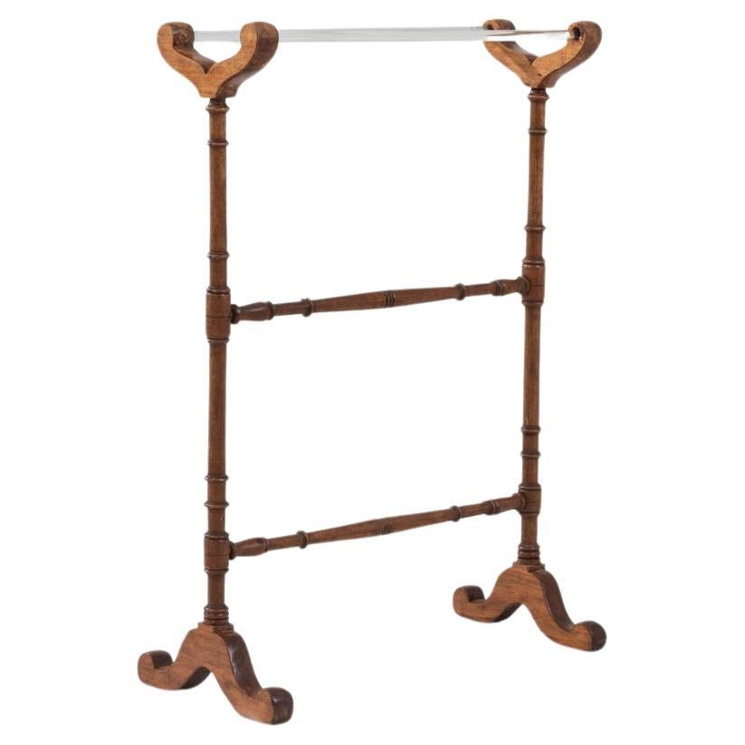 20th Century French Wooden & Glass Hanger 
