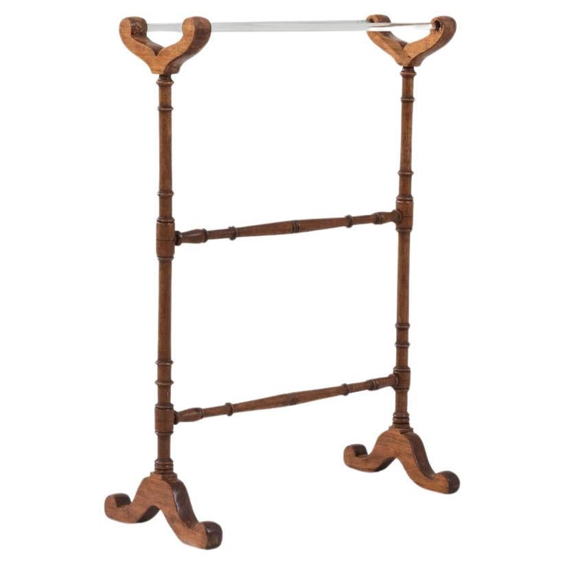 20th Century French Wooden & Glass Hanger