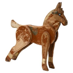 Vintage 20th Century French Wooden Horse