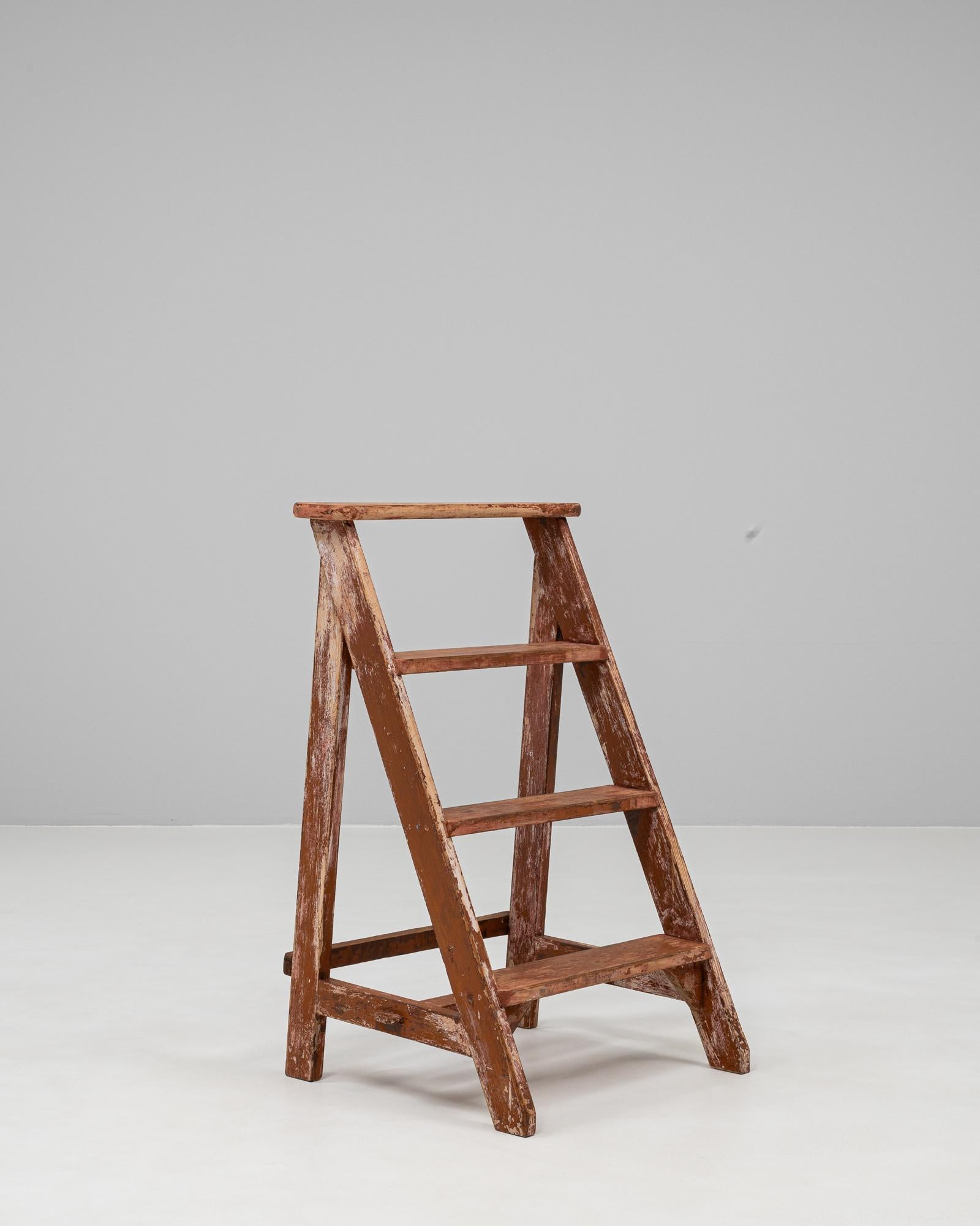 Legno 20th Century French Wooden Ladder in vendita