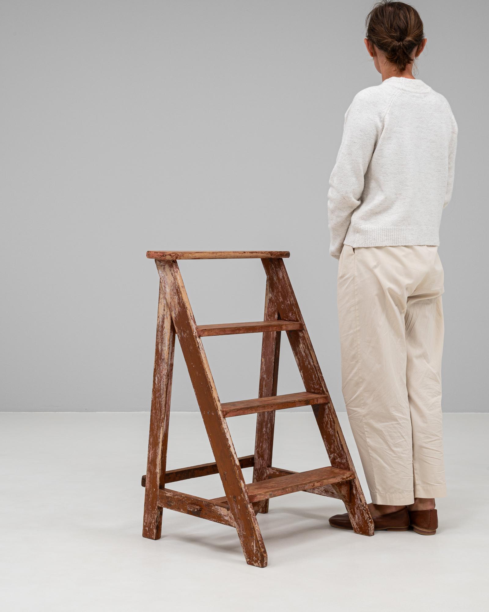 20th Century French Wooden Ladder in vendita 1