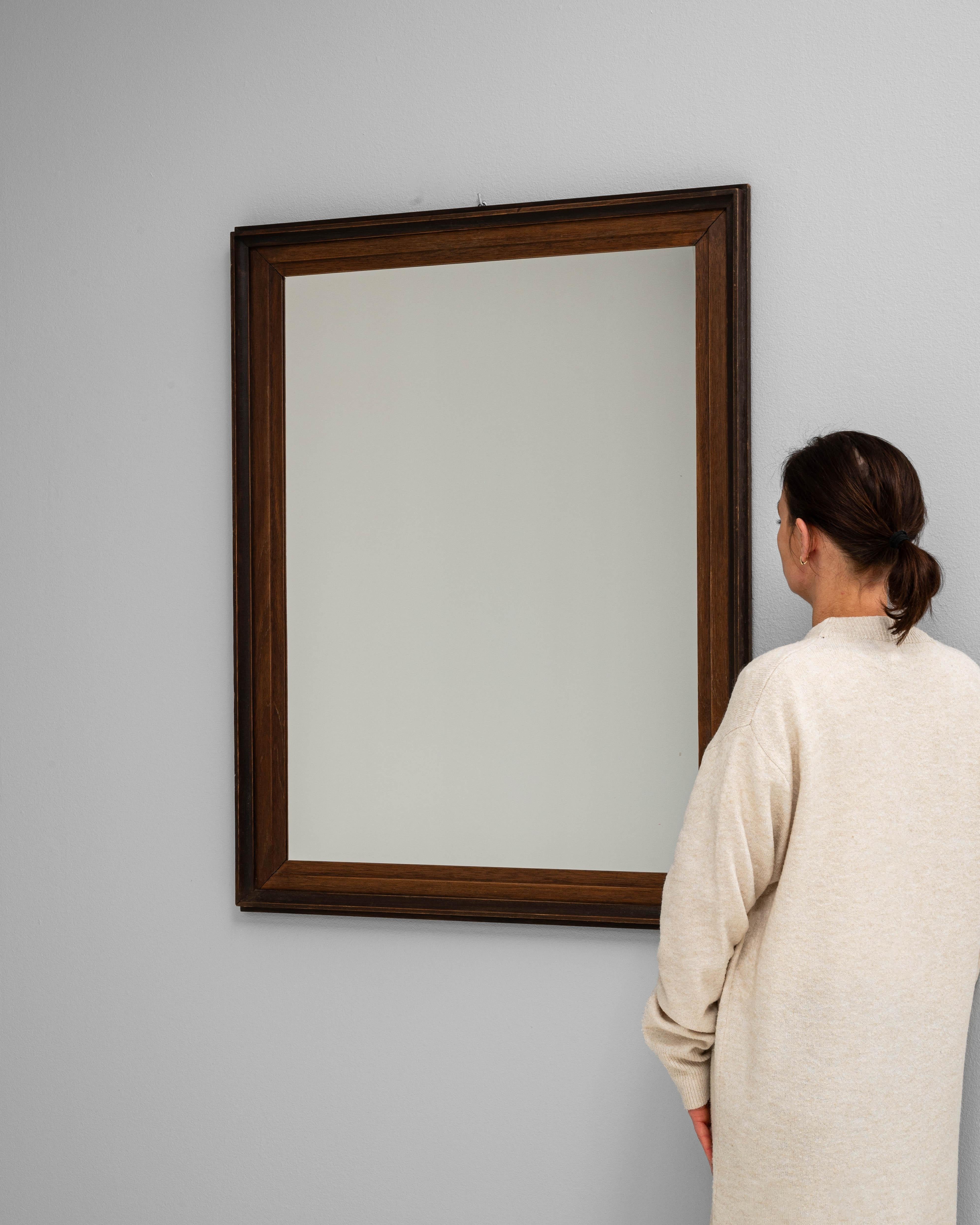 Legno Specchio di legno francese del XX secolo