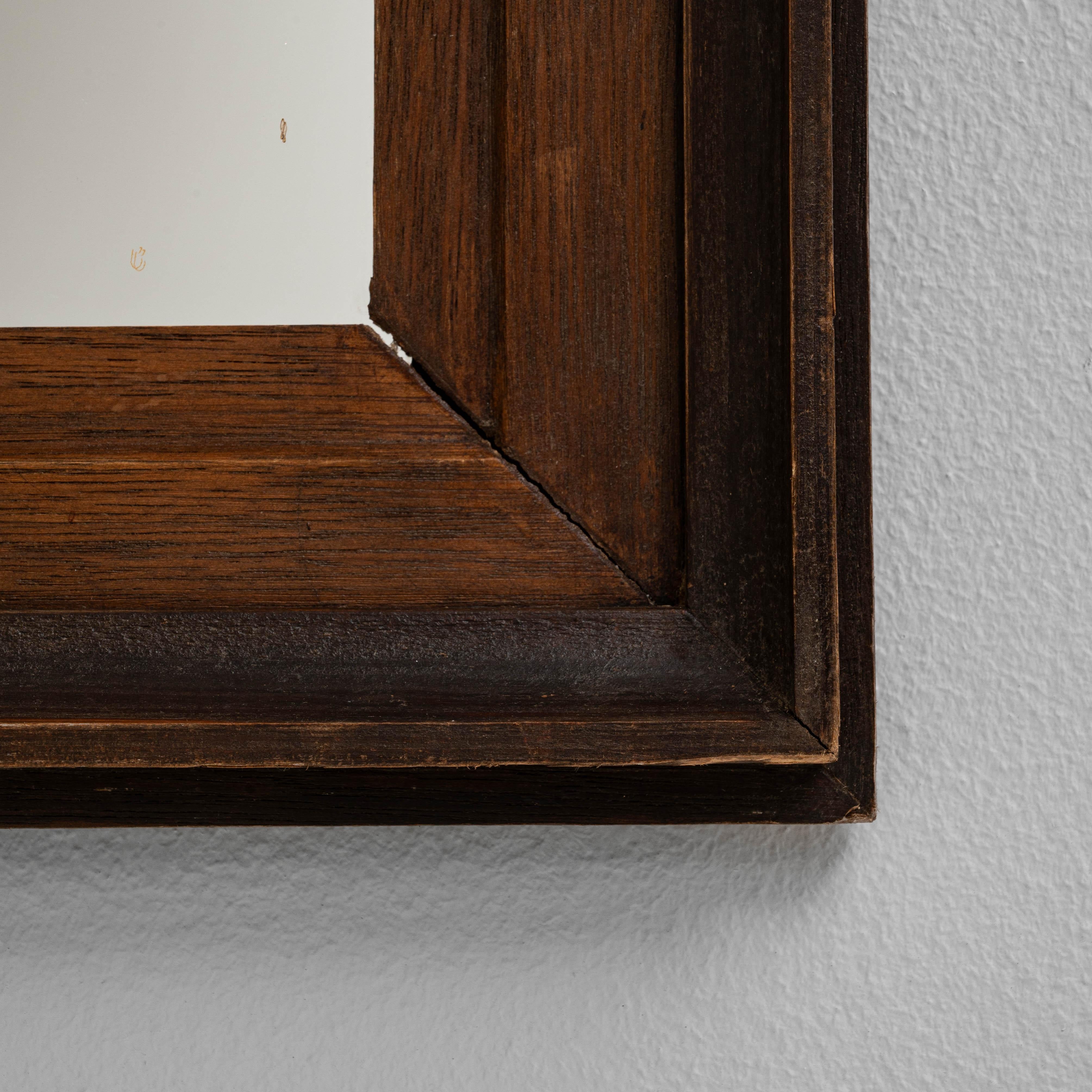 Specchio di legno francese del XX secolo 3
