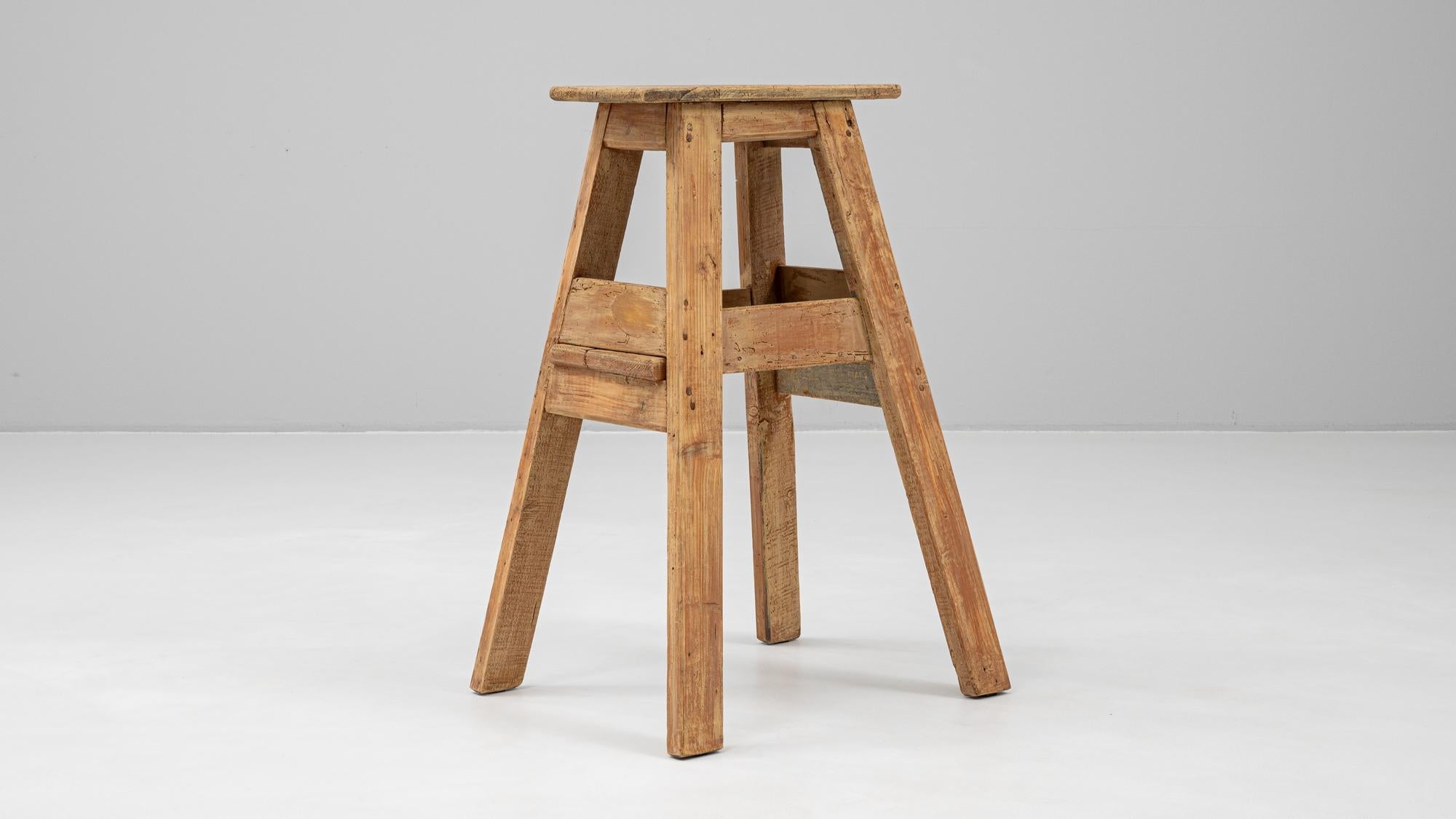 Pedestal de madera francés del siglo XX 3