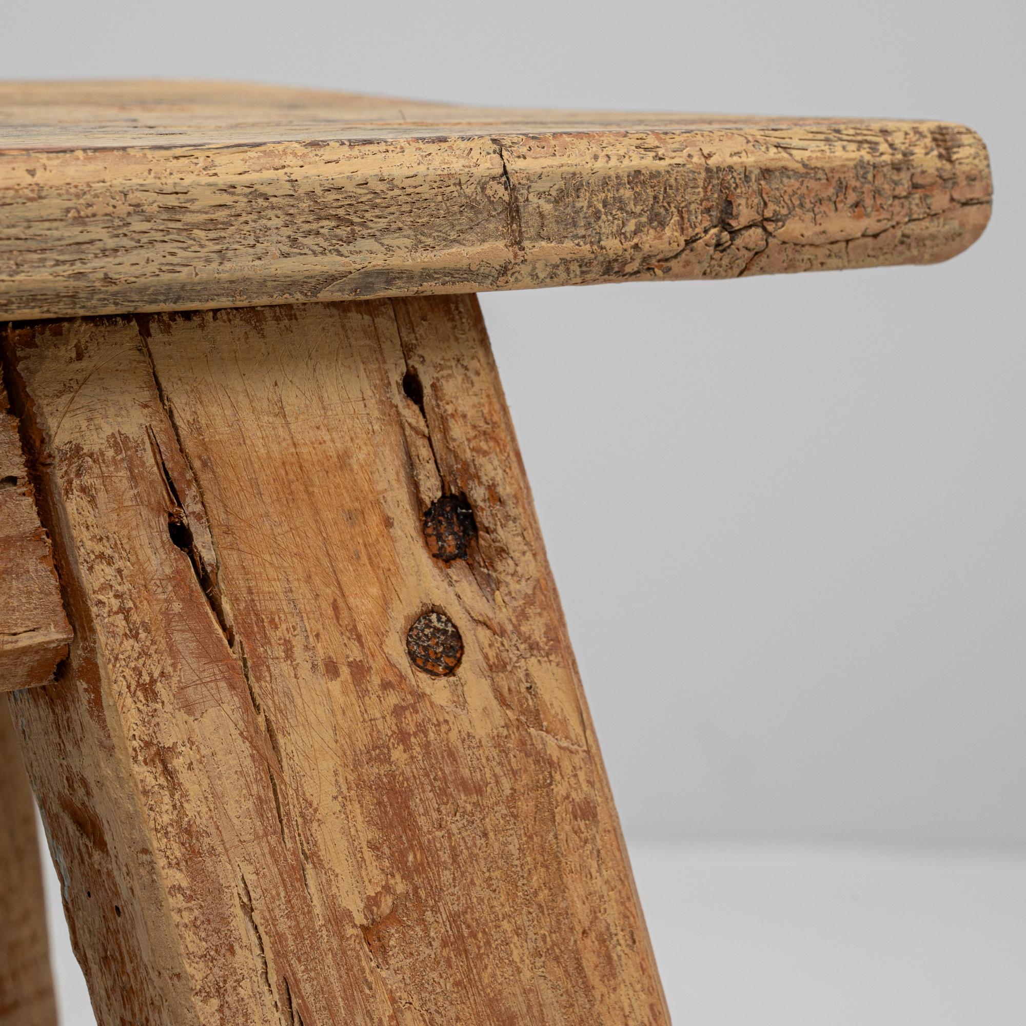 Pedestal de madera francés del siglo XX 4