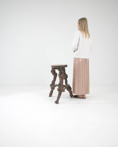 20th Century French Wooden Stool