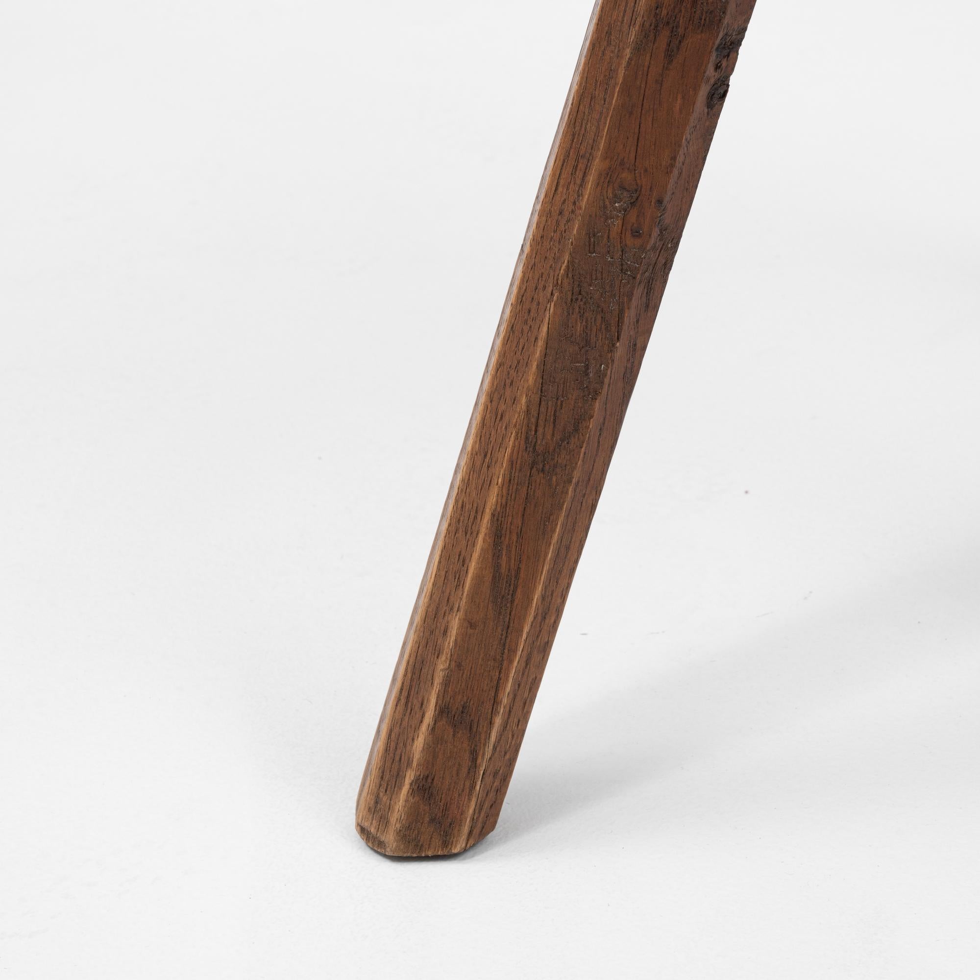 20th Century French Wooden Stool For Sale 5