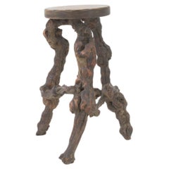 20th Century French Wooden Stool