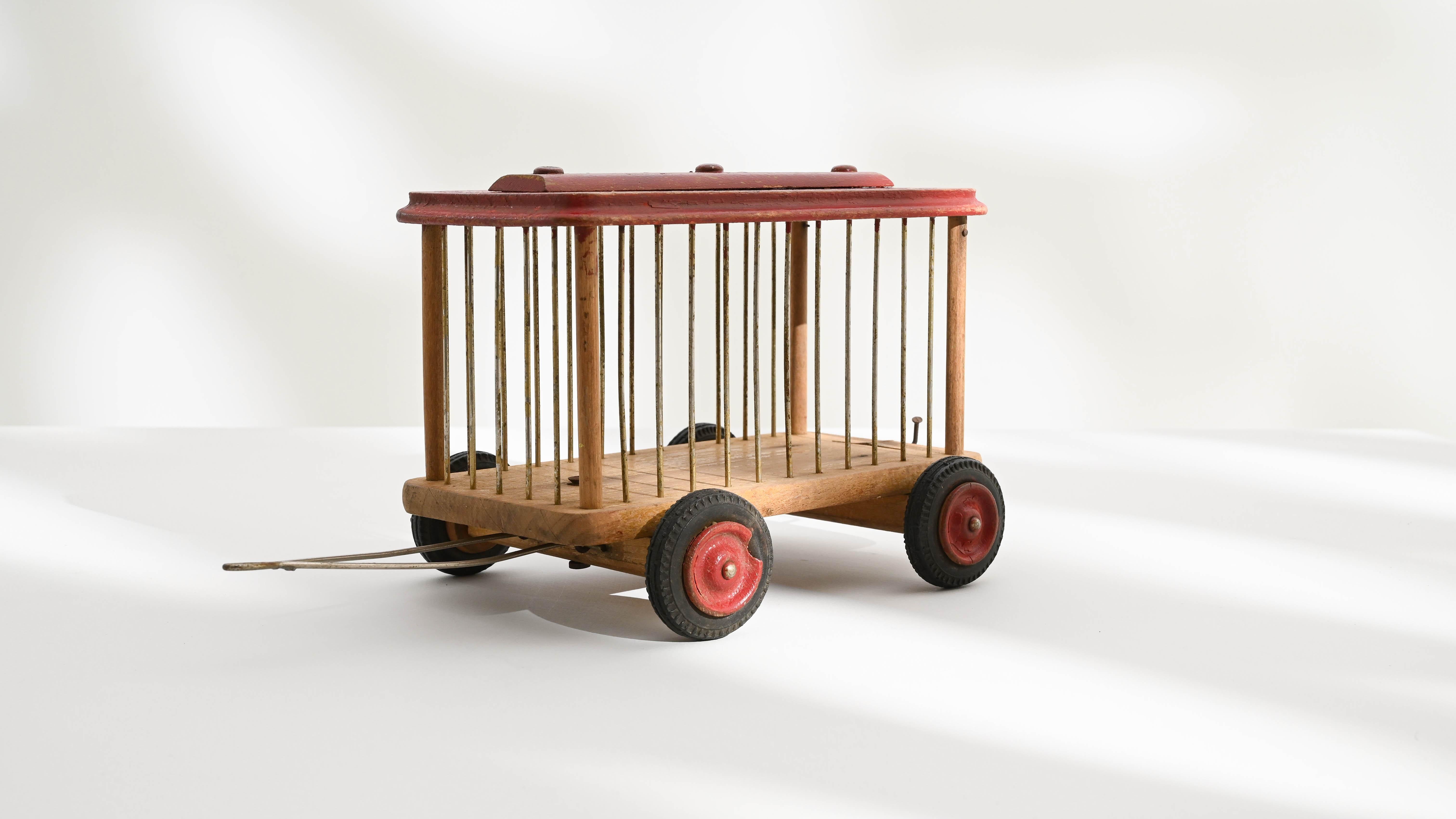 20th Century French Wooden Toy Car For Sale 1
