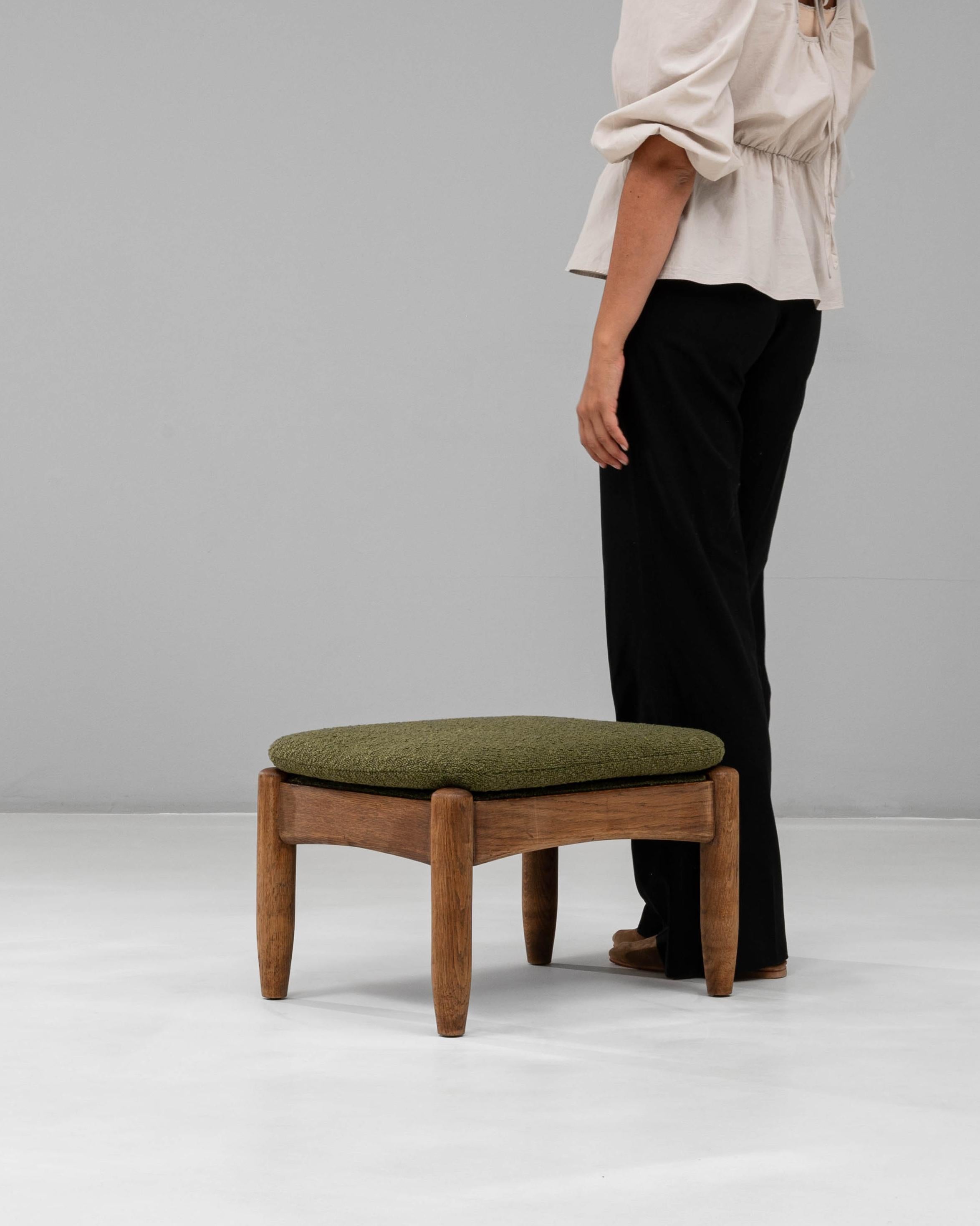 Ottoman en bois français du 20e siècle en vente 1