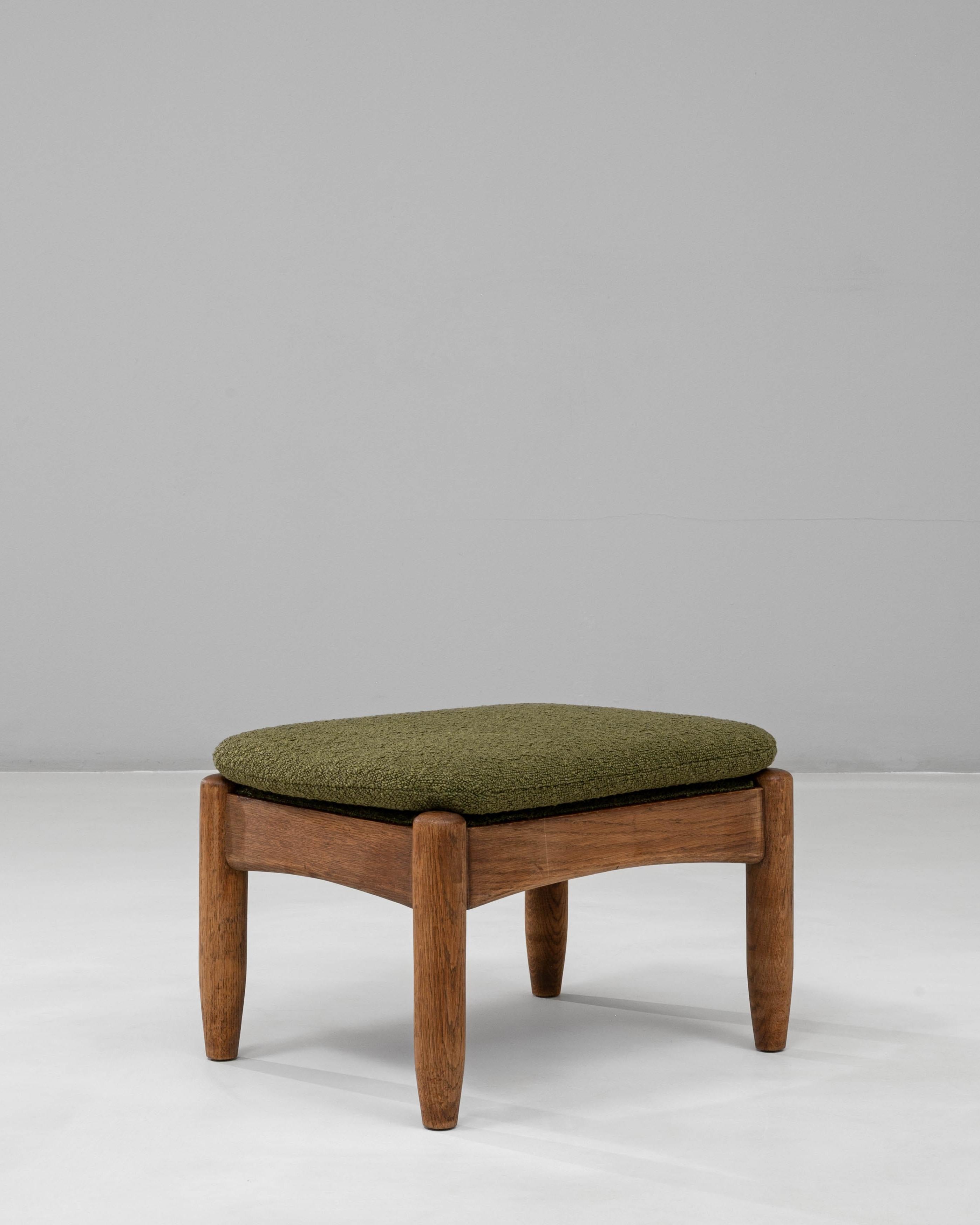 Ottoman en bois français du 20e siècle en vente 2