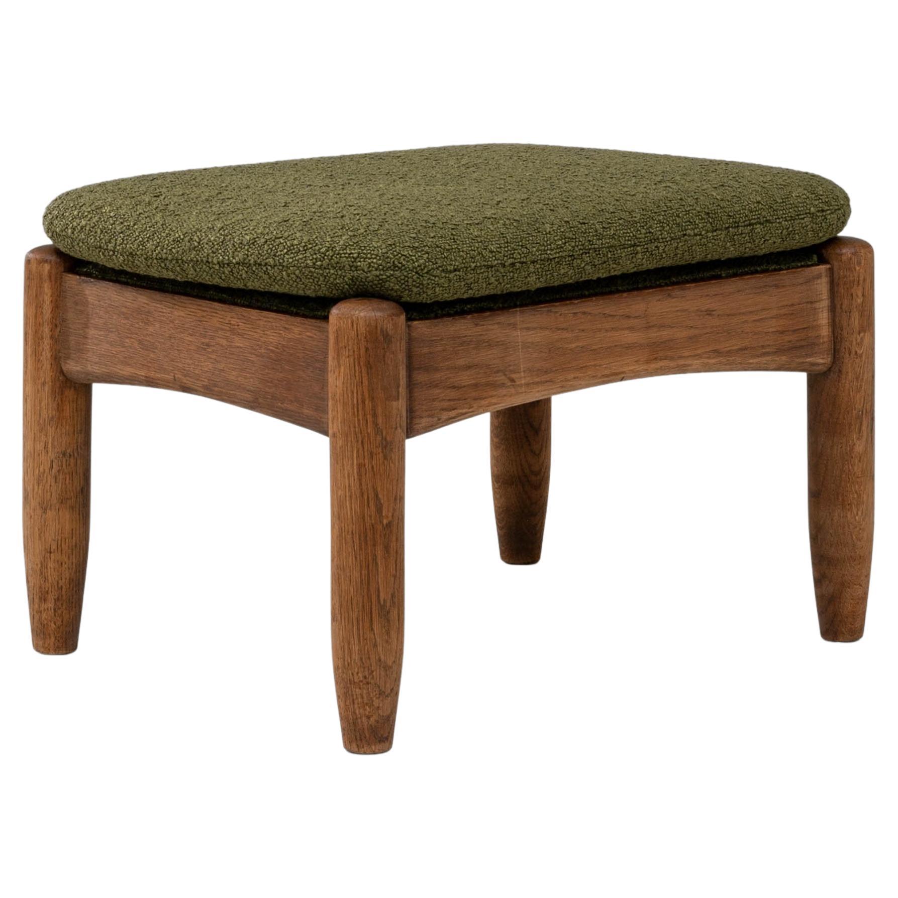 Französische gepolsterte Ottomane aus Holz des 20.